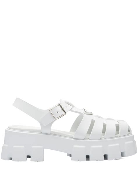 prada monolith sandals white|prada monolith boots.